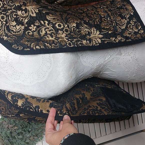 Old Navy open front jacket XS  Black and Gold - Picture 5 of 10